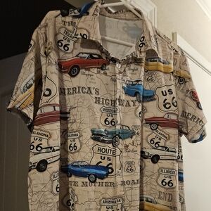 Men's buttondown shortsleeve shirt xxl